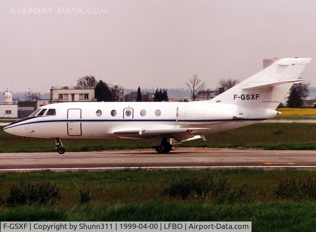 F-GSXF, 1974 Dassault Falcon (Mystere) 20E C/N 315, Taxiing to the General Aviation area...