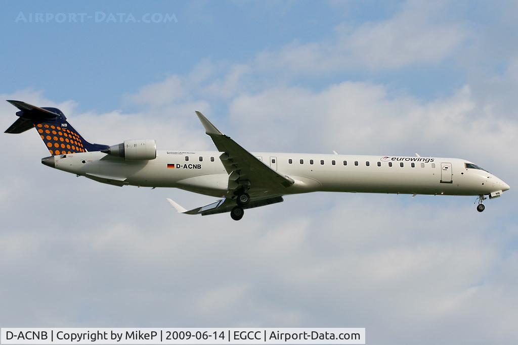 D-ACNB, 2009 Bombardier CRJ-900ER (CL-600-2D24) C/N 15230, First visit to MAN for a Eurowings CRJ900.