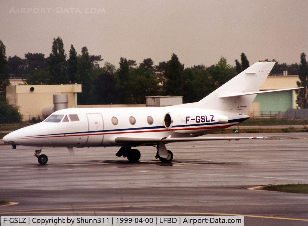 F-GSLZ, 1986 Dassault Falcon 100 C/N 208, Parked at the General Aviation area...