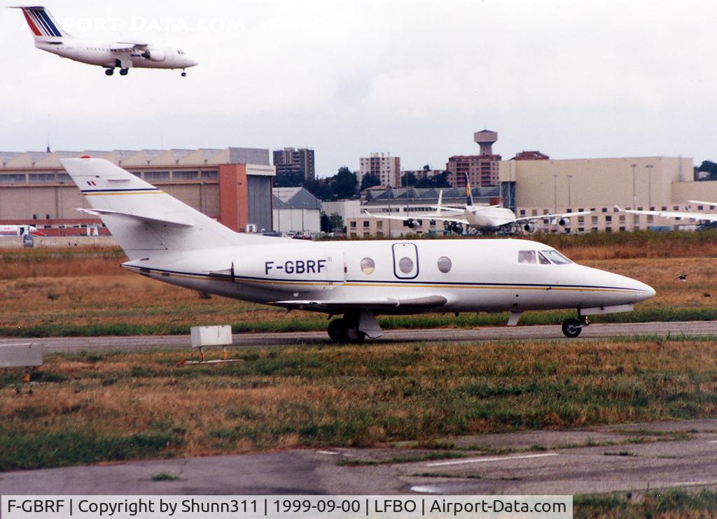 F-GBRF, 1975 Dassault Falcon 10 C/N 38, Taxiing to the General Aviation area...
