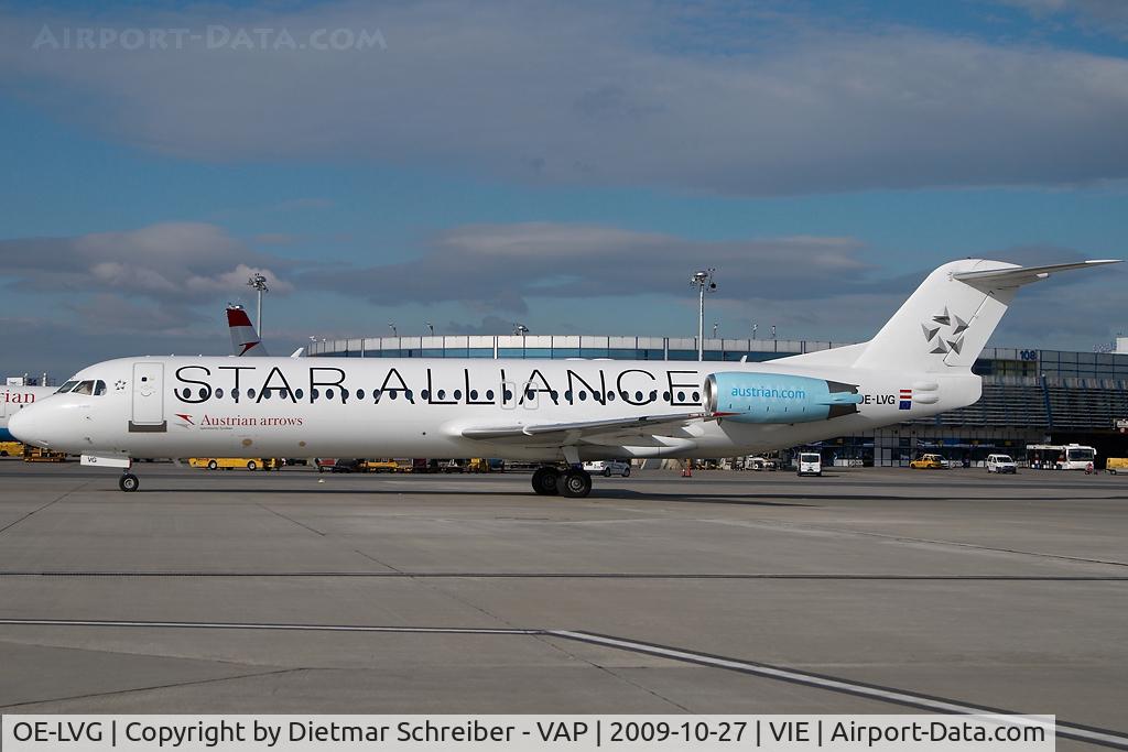 OE-LVG, 1994 Fokker 100 (F-28-0100) C/N 11520, Austrian Arrows Fokker 100