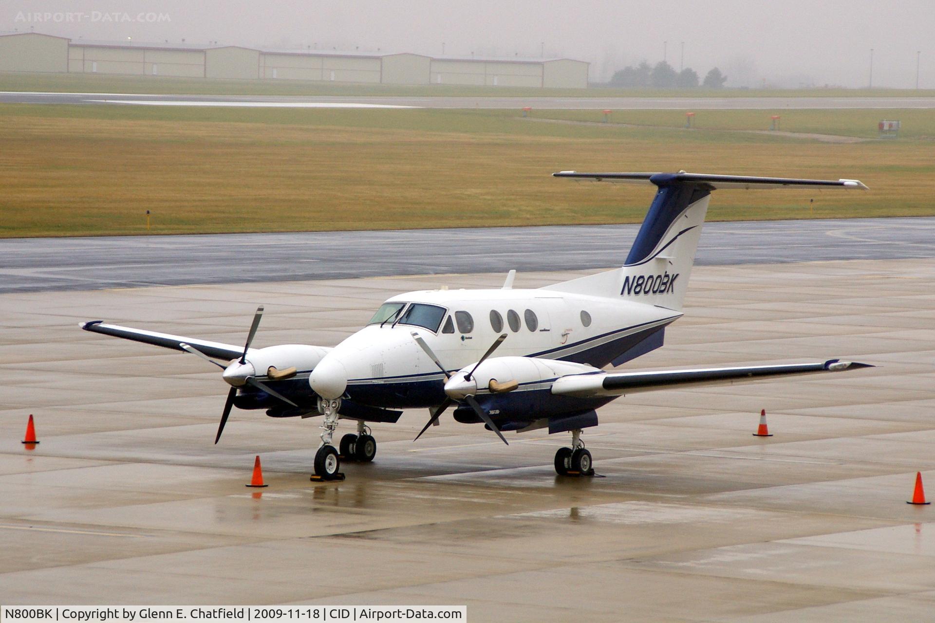 N800BK, Beech F90 King Air C/N LA-119, Parked at Landmark FBO.  Seen from my window
