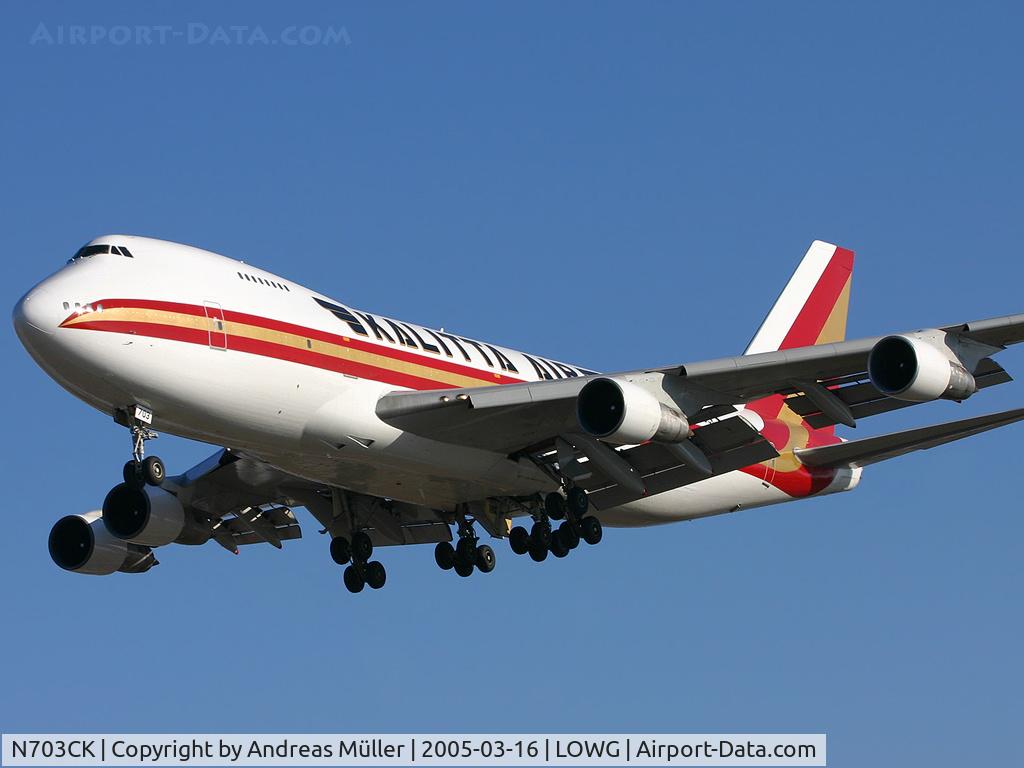 N703CK, 1980 Boeing 747-212B C/N 21939, Rare Jumbo Jet @ LOWG.
