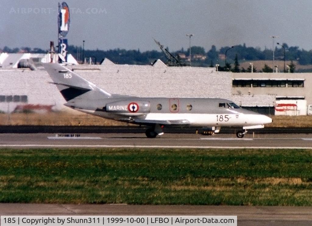 185, Dassault Falcon 10MER C/N 185, Ready for take off rwy 15L