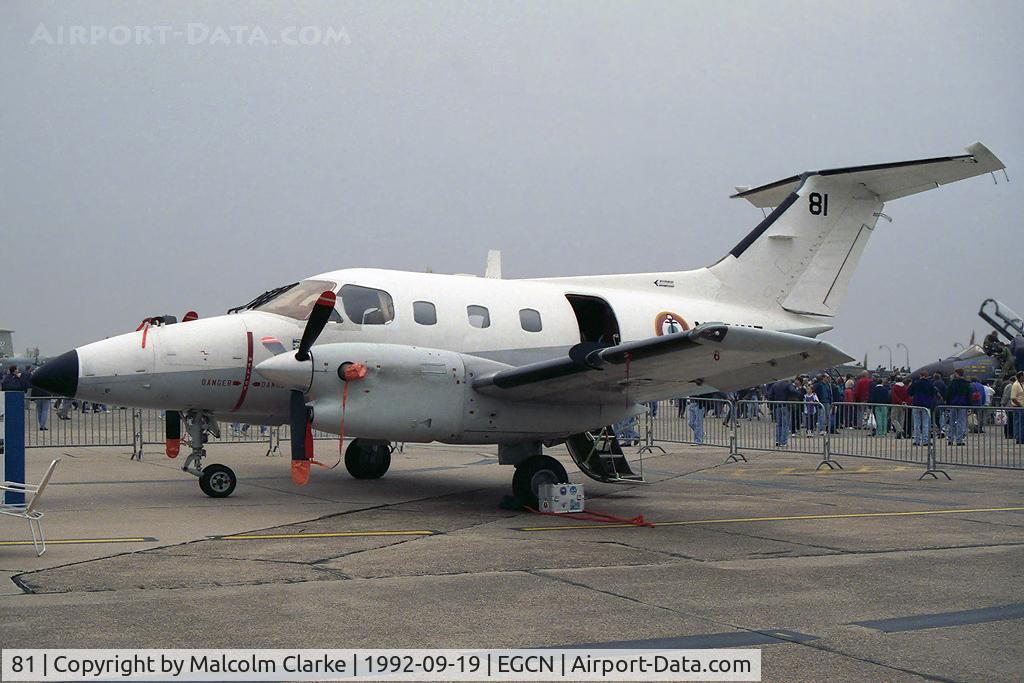 81, Embraer EMB-121AN Xingu C/N 121081, Embraer EMB-121AN Xingu at RAF Finningley's Air Show 92.