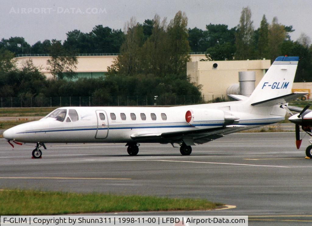 F-GLIM, Cessna 560 Citation V C/N 560-0119, Parked at the General Aviation area...