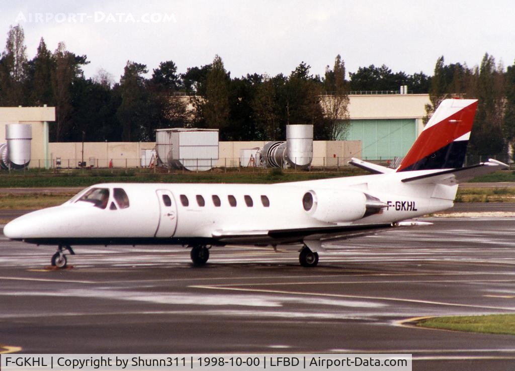 F-GKHL, 1990 Cessna 560 Citation V C/N 560-0059, Parked at the General Aviation area...