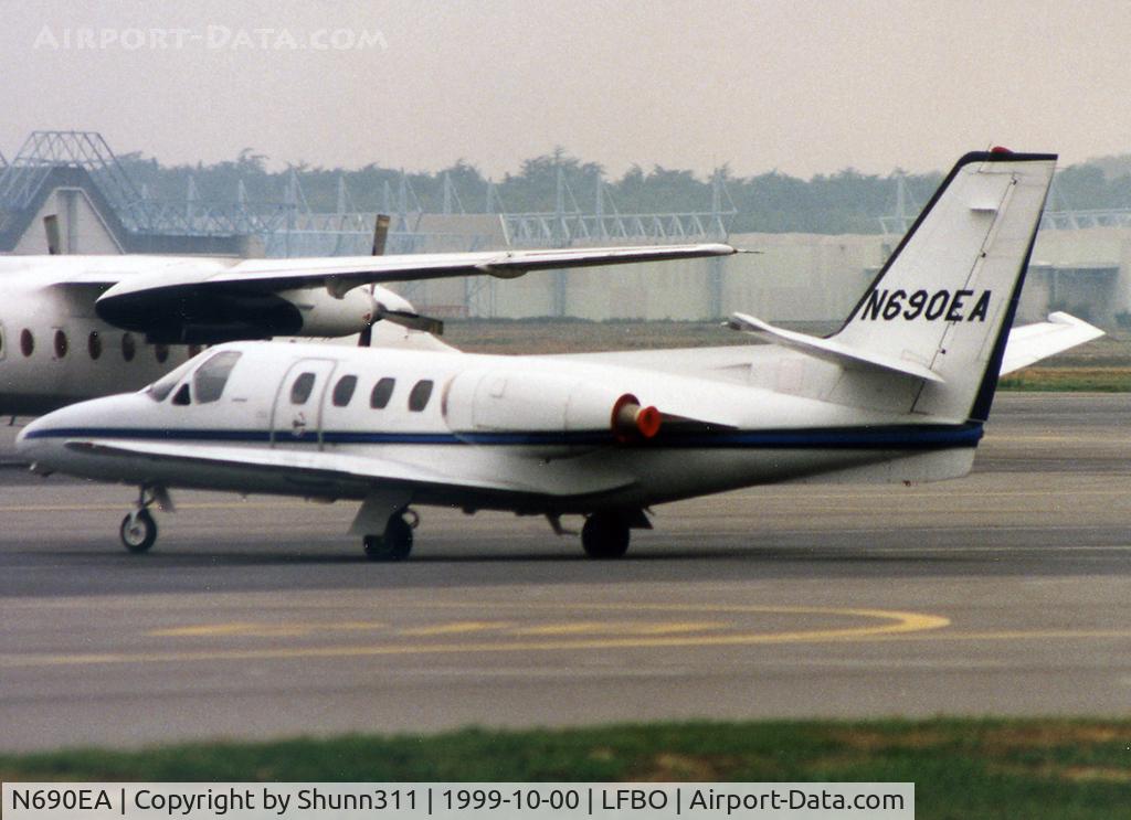 N690EA, 1974 Cessna 500 Citation I C/N 500-0201, Parked at the General Aviation area...