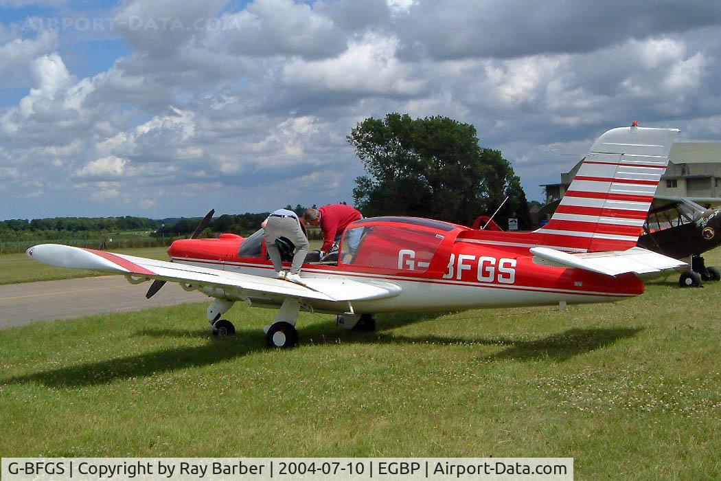 G-BFGS, 1975 Socata MS-893E Rallye 180GT Gaillard C/N 12571, Seen at the PFA Fly in 2004 Kemble UK.