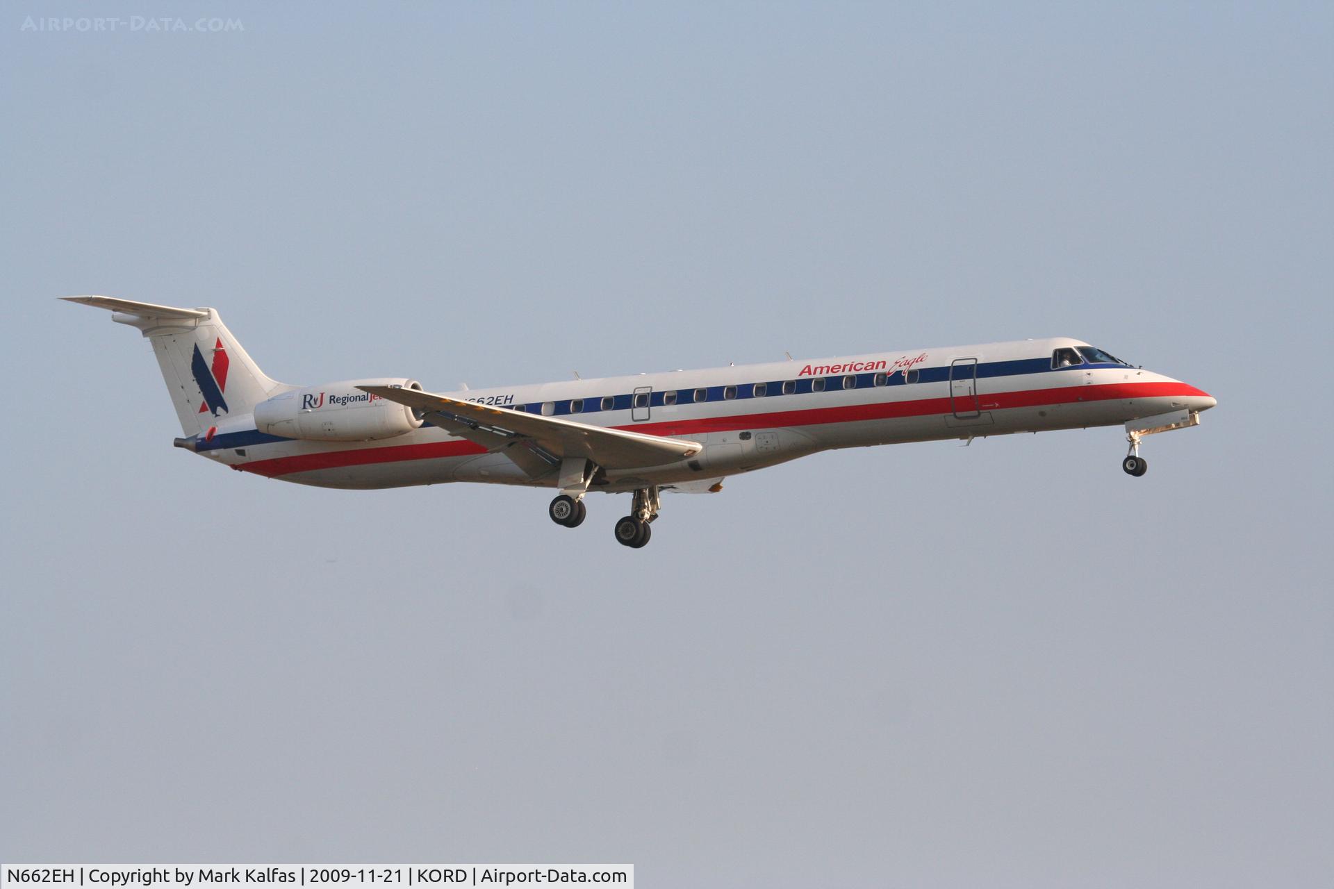 N662EH, 2004 Embraer ERJ-145LR (EMB-145LR) C/N 145777, Amarican Eagle, EMB-145LR, EGF4080 arriving from KSFD, 22R KORD.