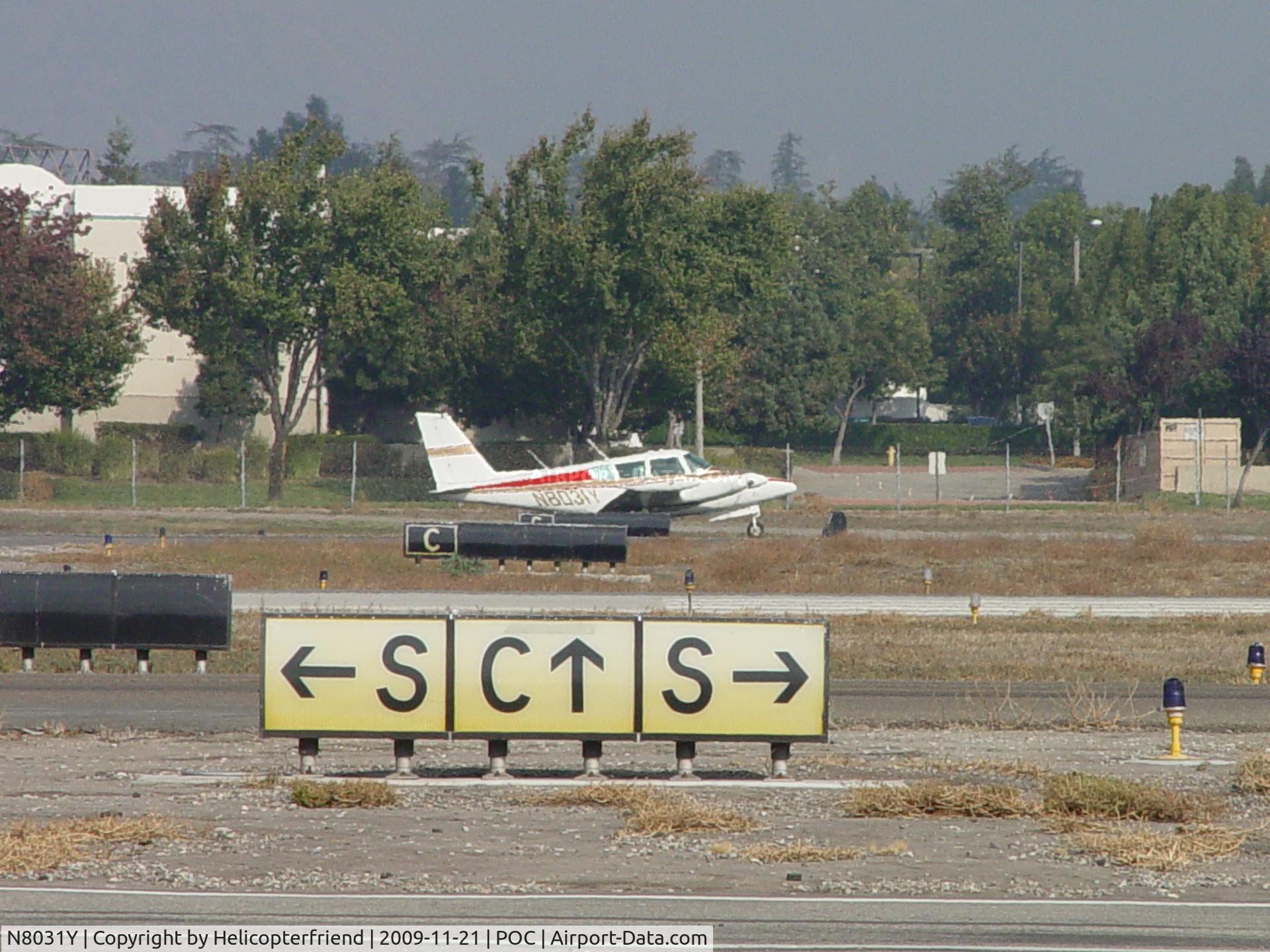 N8031Y, 1966 Piper PA-30 Twin Comanche C/N 30-1140, Signs could be confusing, while taxiing to 26R