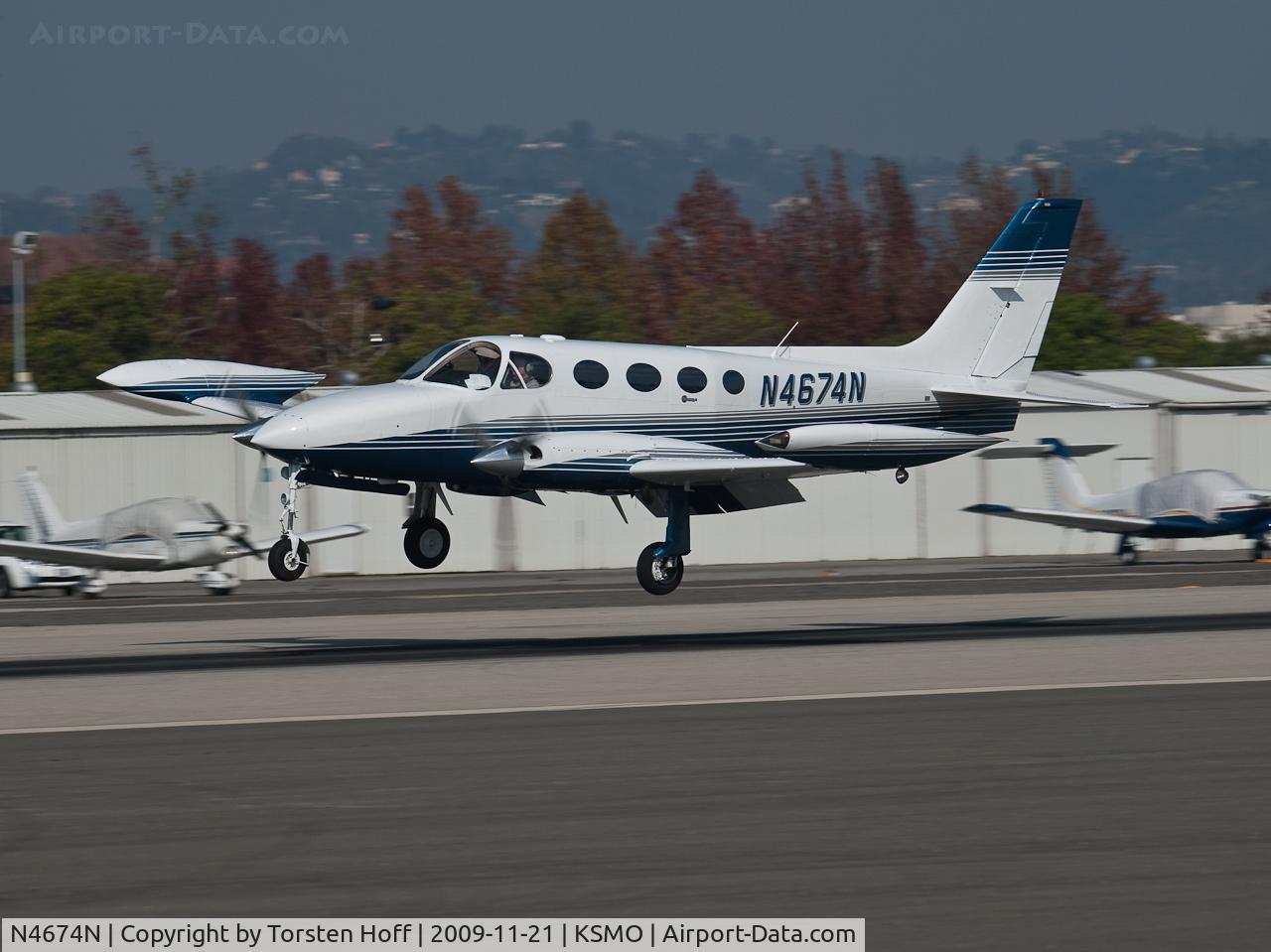 N4674N, 1980 Cessna 340A C/N 340A1023, N4674N arriving on RWY 21