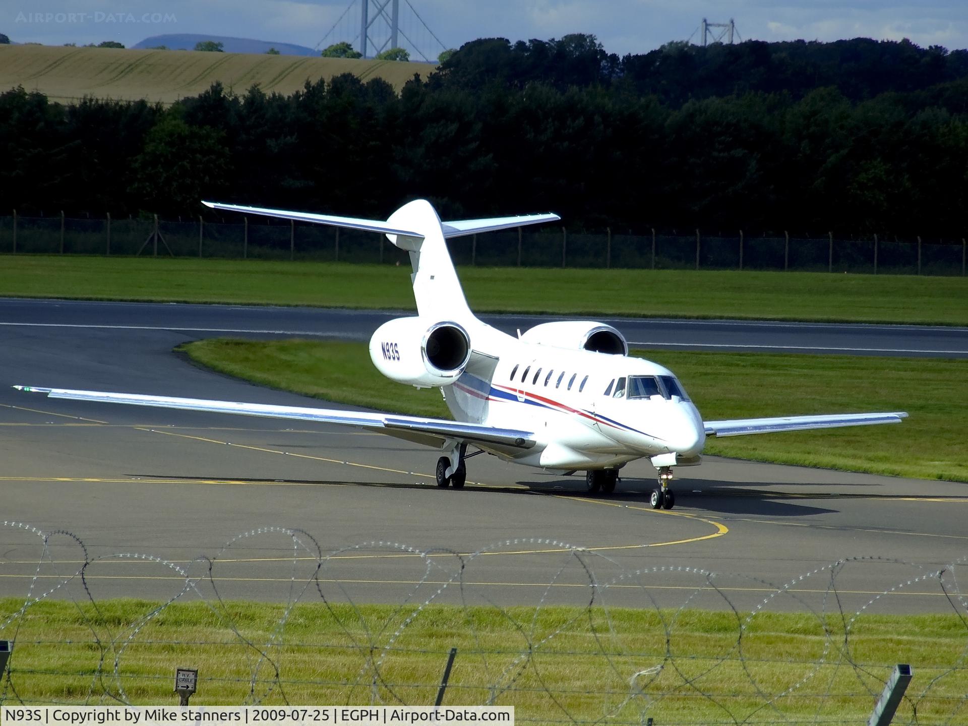 N93S, 2002 Cessna 750 Citation X Citation X C/N 750-0189, N93S Arrives back at EDI From a short sortie