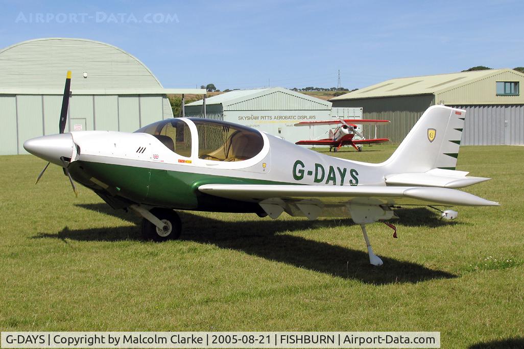 G-DAYS, 1997 Europa Monowheel C/N PFA 247-12810, Europa at Fishburn Airfield, UK in 2005.