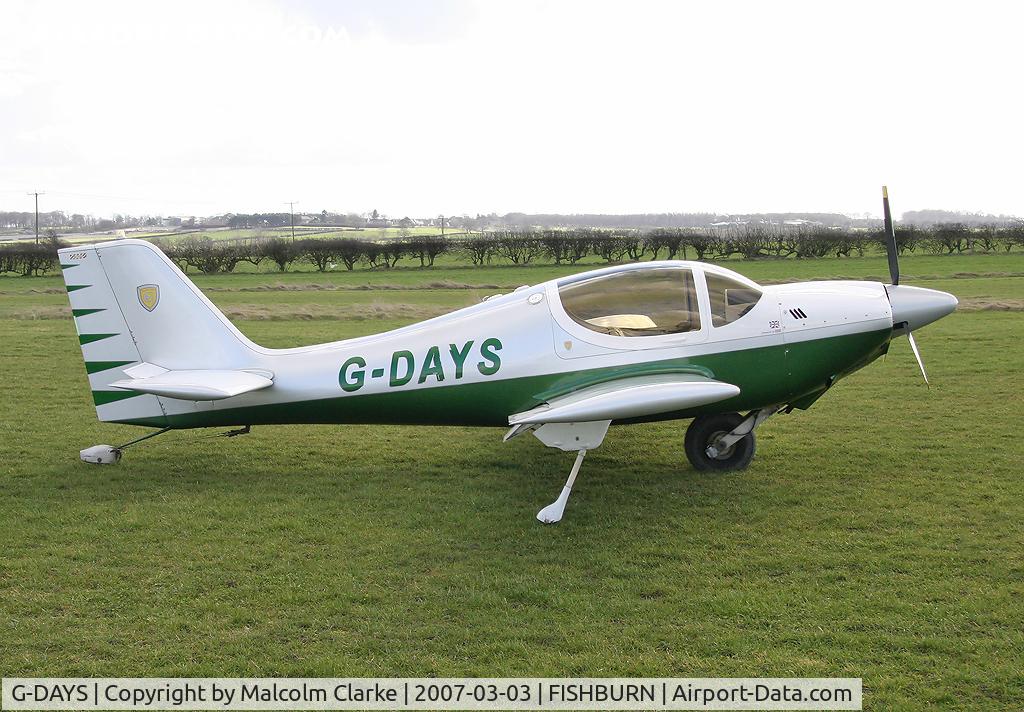 G-DAYS, 1997 Europa Monowheel C/N PFA 247-12810, Europa at Fishburn Airfield, UK in 2007.