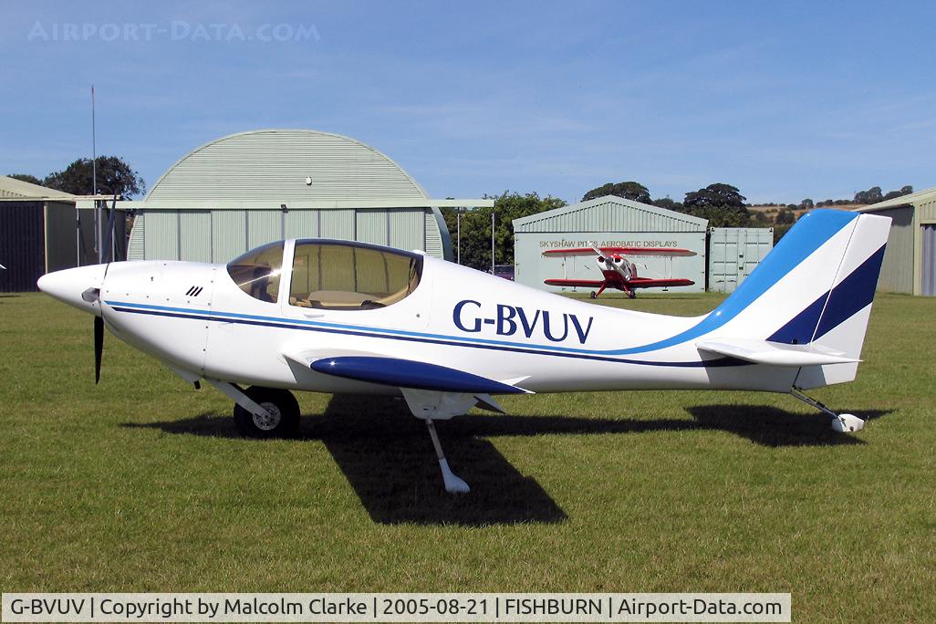 G-BVUV, 1999 Europa Monowheel C/N PFA 247-12762, Europa at Fishburn Airfield, UK in 2005.