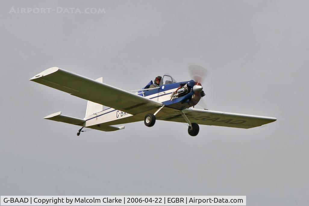 G-BAAD, 1973 Evans VP-1 Volksplane C/N PFA 1540, Evans VP-1 at Breighton Airfield, UK.