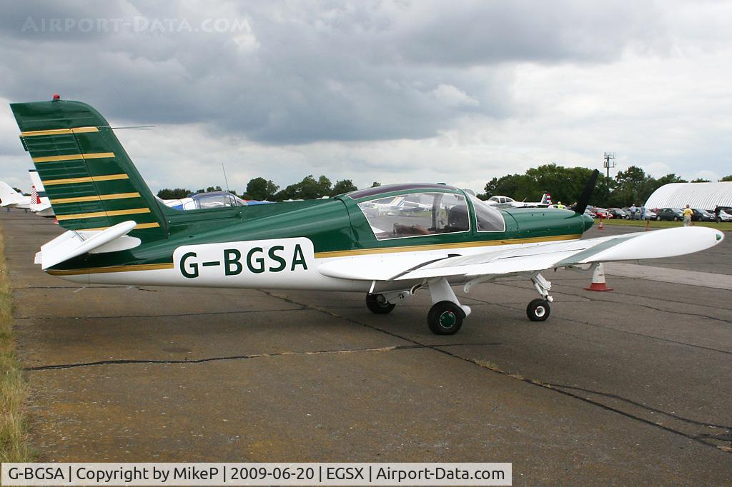 G-BGSA, 1977 Socata MS-892E Rallye 150GT C/N 12838, Visitor to the 2009 Air Britain fly-in.