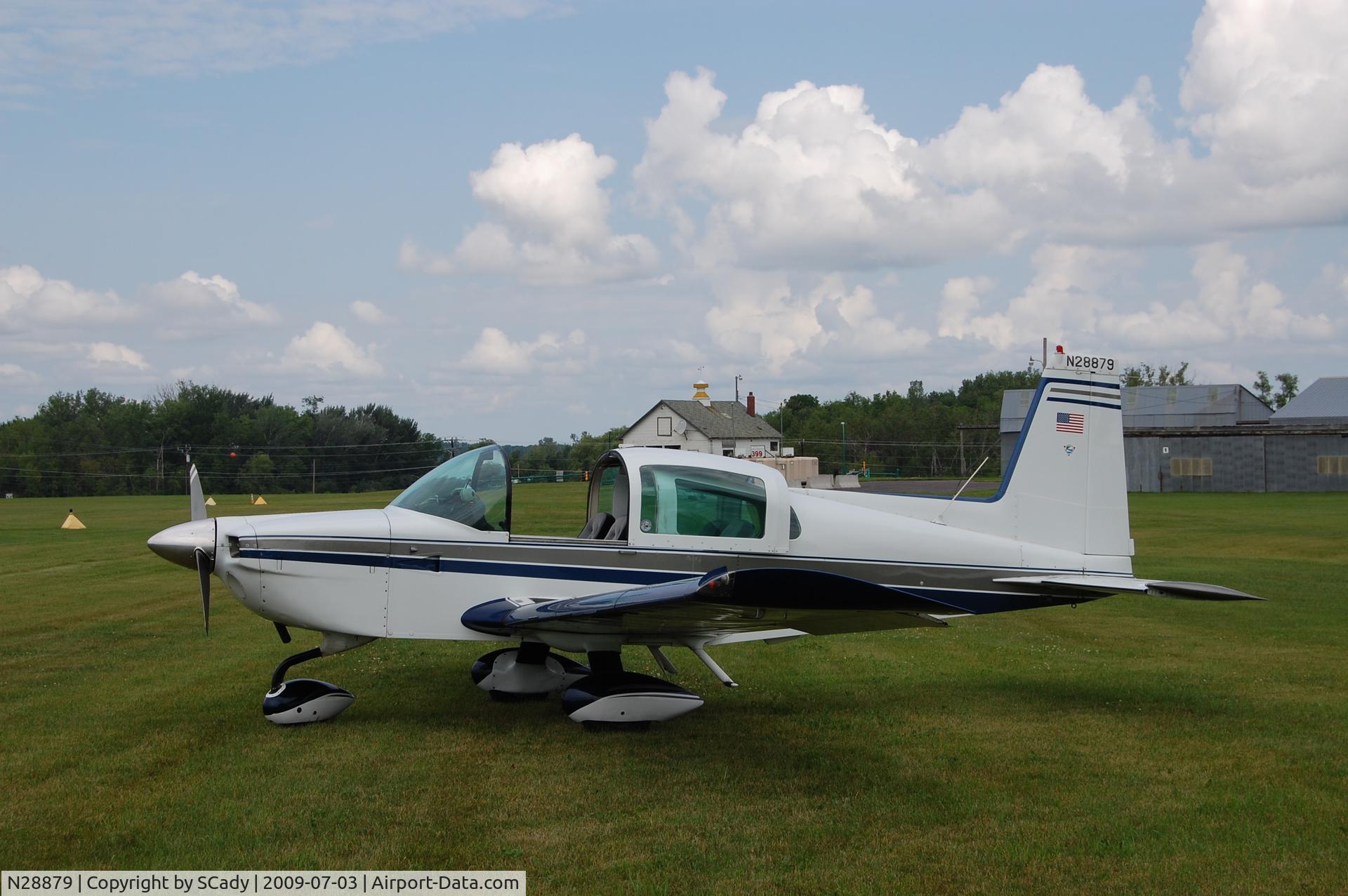 N28879, 1978 Grumman American AA-5B Tiger C/N AA5B0877, Grass strip