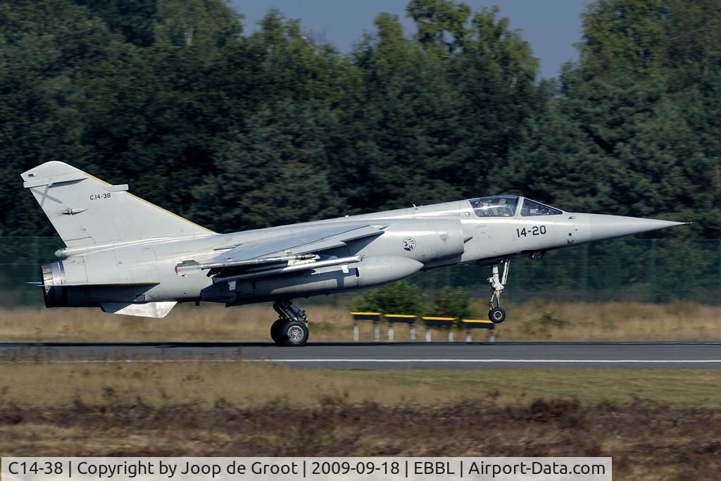 C14-38, Dassault Mirage F.1CE(M) C/N SPF138, landing after a Tiger Meet sortie