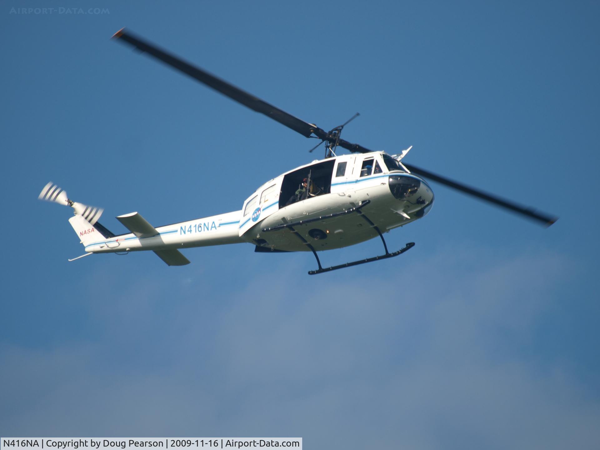 N416NA, Bell UH-1B C/N 622064, NASA security on patrol