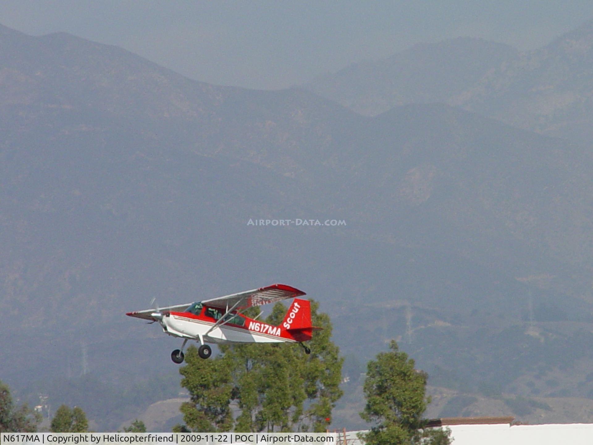 N617MA, 2003 American Champion 8GCBC Scout C/N 444-2003, Quick take off and westbound from runway 26R