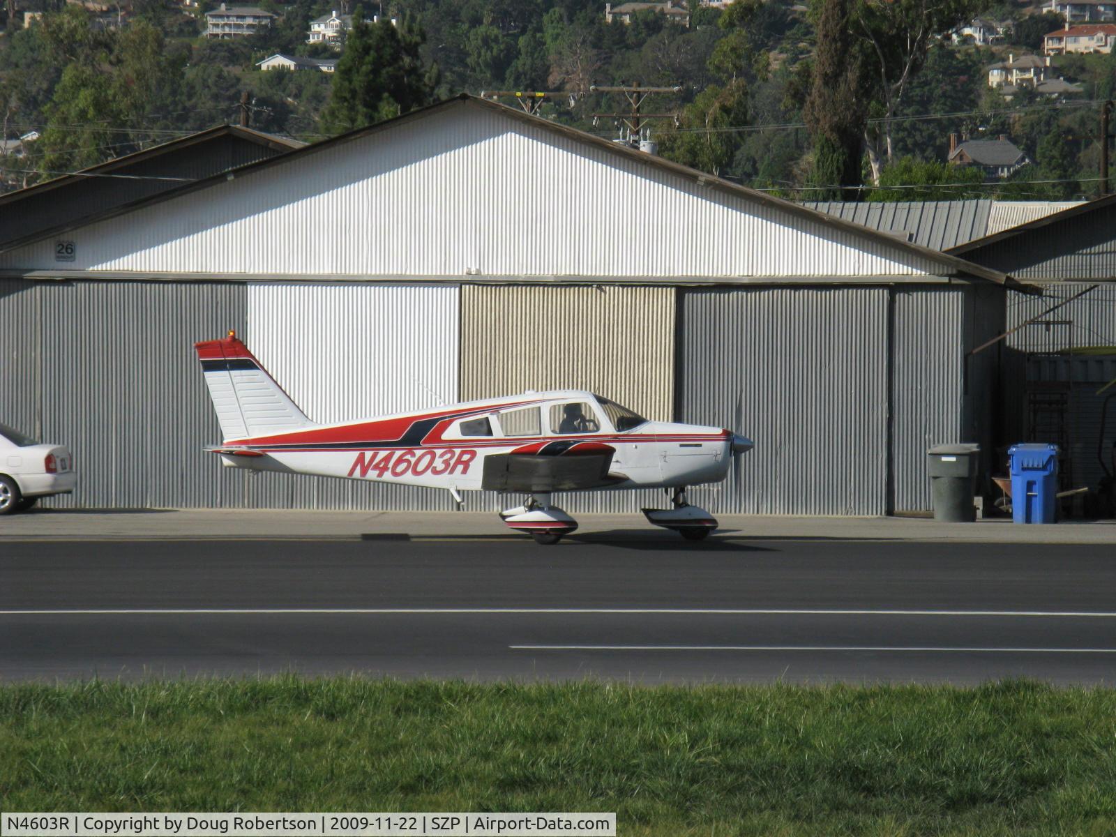 N4603R, 1965 Piper PA-28-140 Cherokee C/N 28-21351, 1965 Piper PA-28-140 CHEROKEE, Lycoming O-320-E2A 150 Hp, taxi back to Rwy 22