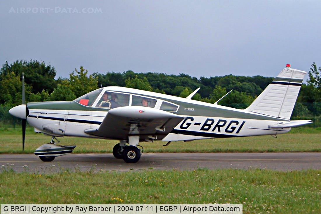 G-BRGI, 1969 Piper PA-28-180 Cherokee C/N 28-5827, Piper PA-28-180 Cherokee E [28-5827] Kemble~G 11/07/2004. Seen at the PFA Fly in 2004 Kemble UK.