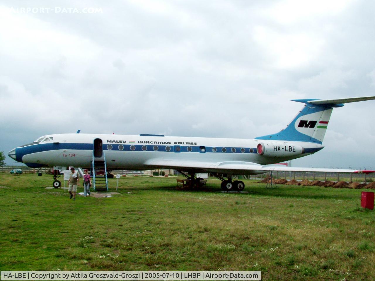 HA-LBE, 1969 Tupolev Tu-134 C/N 8350802, Ferihegy 2. International Airport, Hungary - Aircraft collection