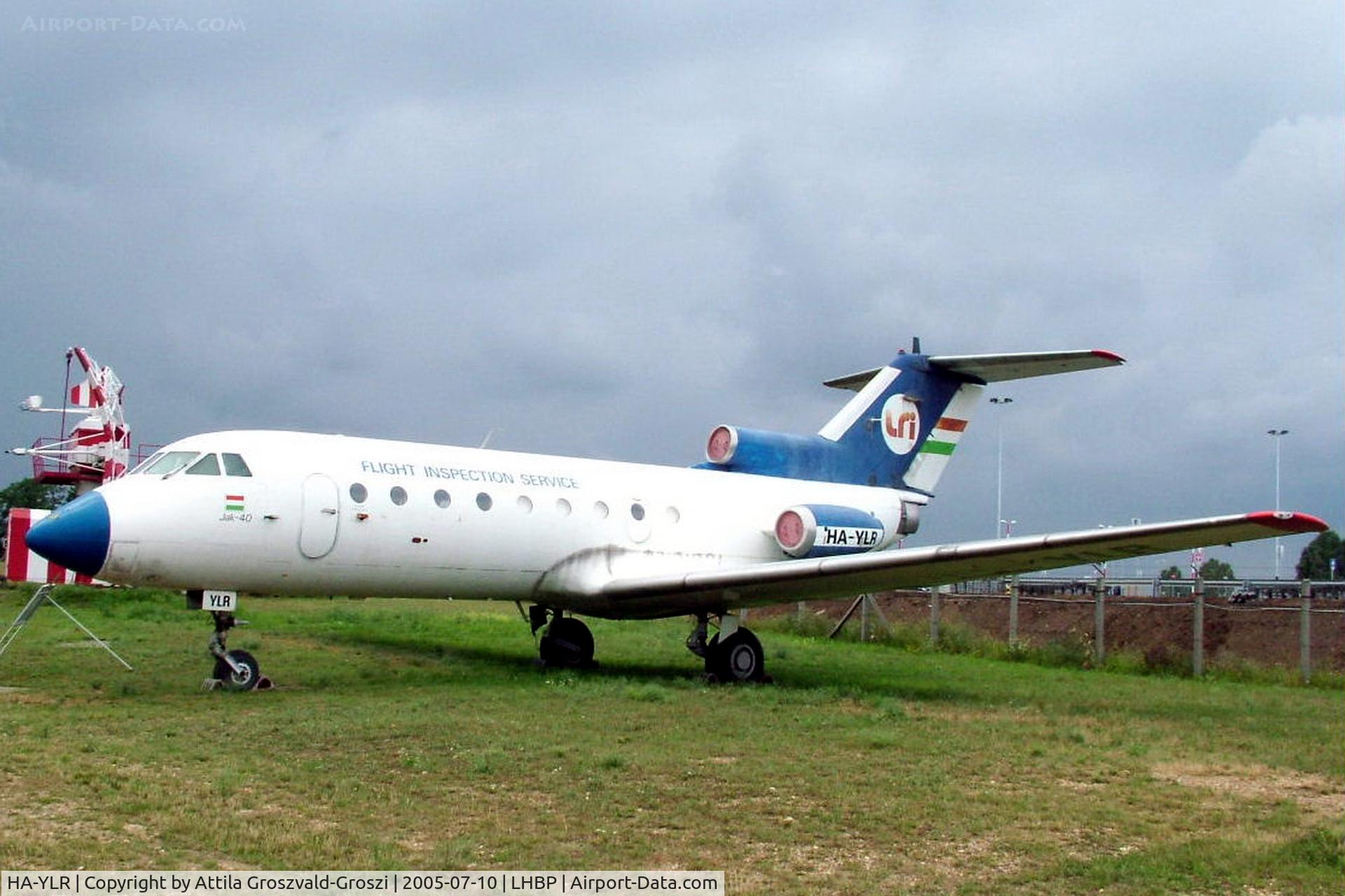HA-YLR, 1975 Yakovlev Yak-40 C/N 9541044, Ferihegy 2. International Airport, Hungary - Aircraft collection