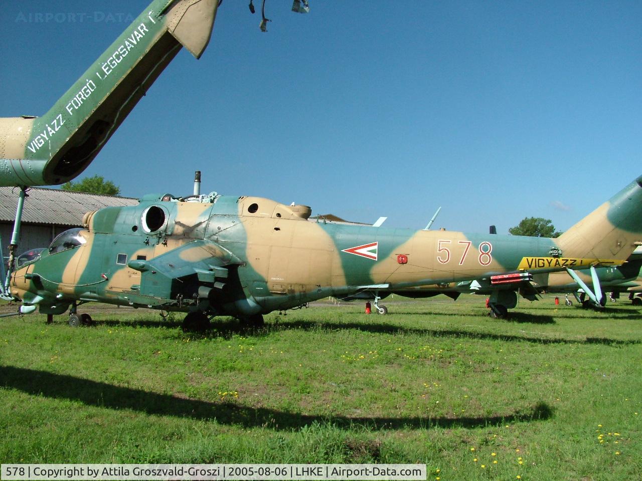 578, 1985 Mil Mi-24D Hind D C/N K220578, Kecskemét, Hungarian Air-Forces Base