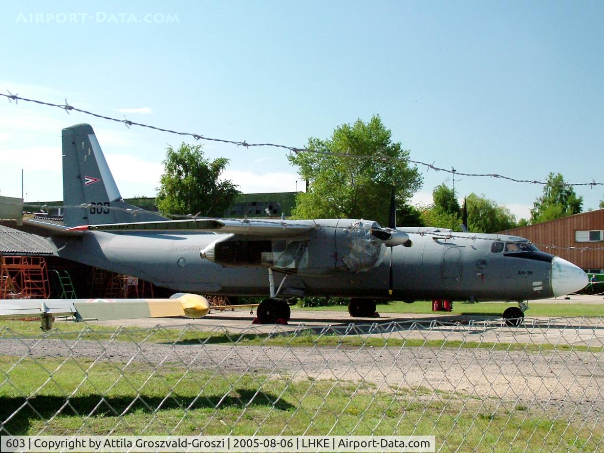 603, 1975 Antonov An-26 C/N 3603, Right drive got injured with a casing.