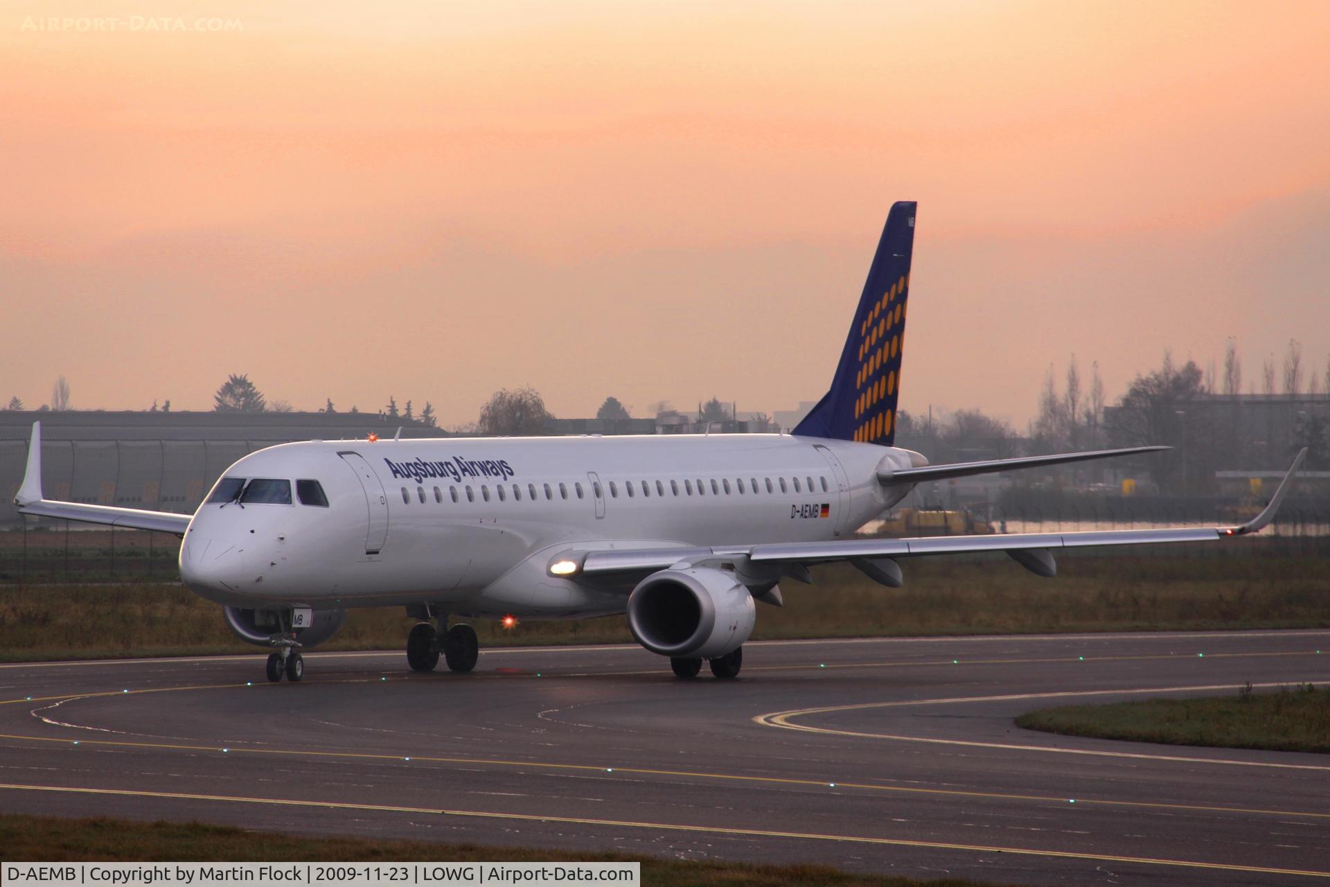 D-AEMB, 2009 Embraer 195LR (ERJ-190-200LR) C/N 19000297, .