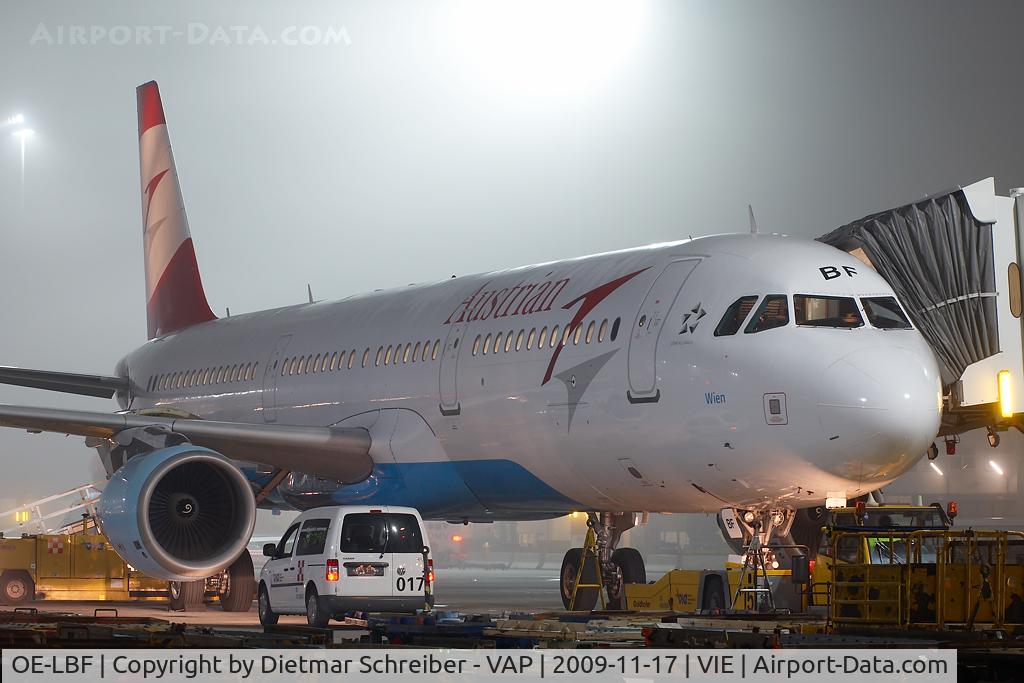 OE-LBF, 2001 Airbus A321-211 C/N 1458, Austrian Airlines Airbus 321