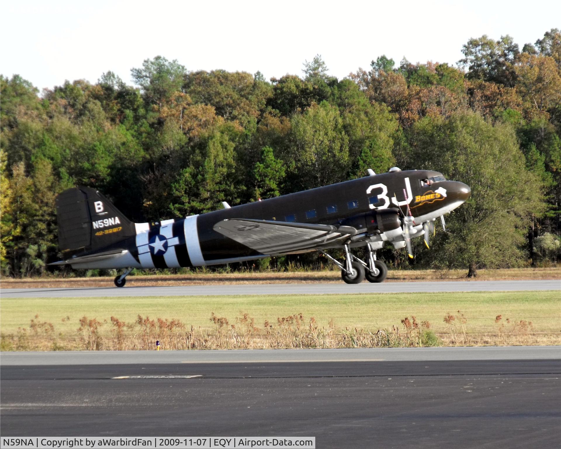 N59NA, 1942 Douglas C-47 Dakota 4 C/N 9043, C-47-DL at Warriors and Warbirds Airshow, Charlotte-Monroe Executive Airport, NC