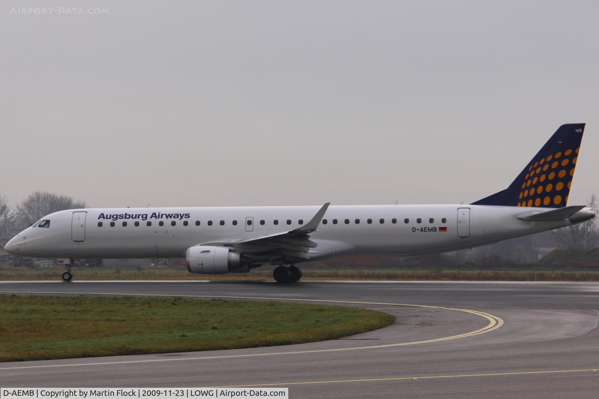 D-AEMB, 2009 Embraer 195LR (ERJ-190-200LR) C/N 19000297, .
