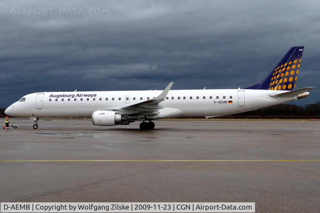 D-AEMB, 2009 Embraer 195LR (ERJ-190-200LR) C/N 19000297, visitor