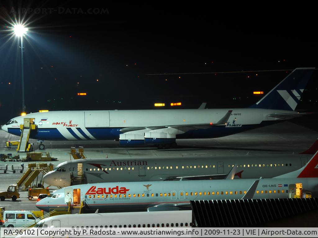 RA-96102, 1997 Ilyushin Il-96-400T C/N 97693201002, First visit at VIE
