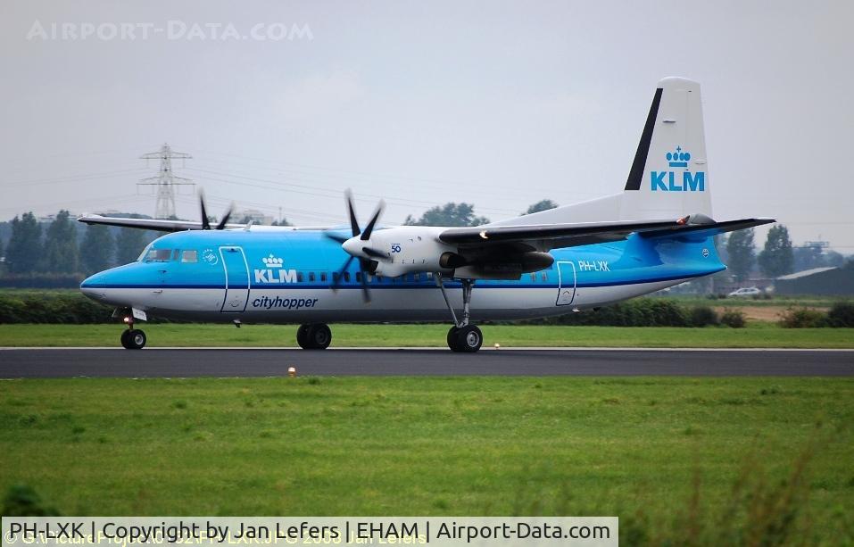 PH-LXK, 1993 Fokker 50 C/N 20271, KLM Fokker F27