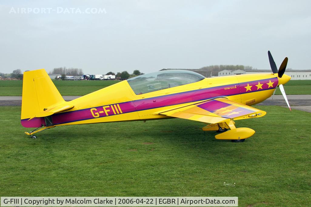 G-FIII, 1997 Extra EA-300L C/N 091, Extra EA-300L at the 2006 John McLean Trophy aerobatics competition, Breighton Airfield.