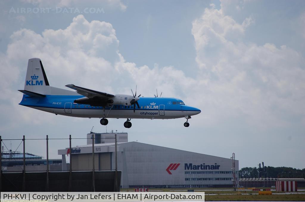 PH-KVI, 1991 Fokker 50 C/N 20218, KLM Fokker F27