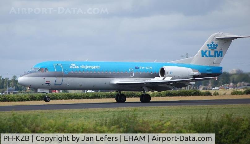 PH-KZB, 1996 Fokker 70 (F-28-070) C/N 11562, KLM Fokker F28