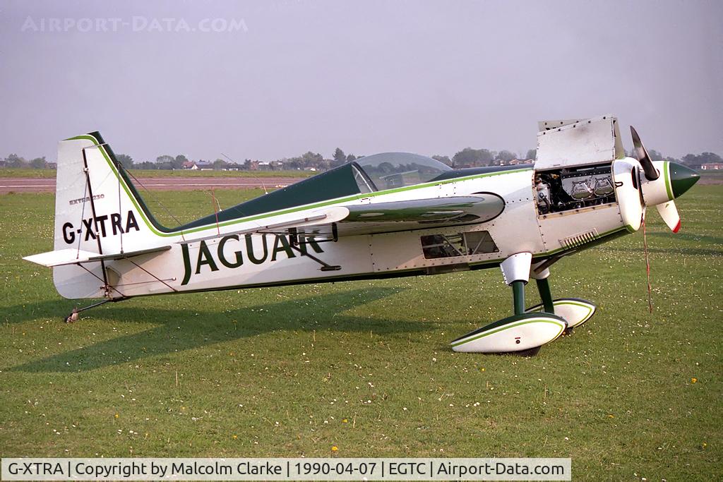 G-XTRA, 1987 Extra EA-230 C/N 12A, Extra EA-230 at Cranfield Airport, UK.