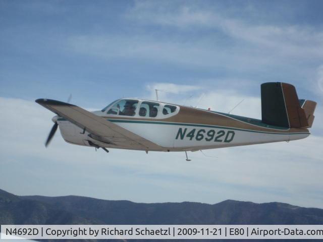 N4692D, 1957 Beech H35 Bonanza C/N D-4911, Enroute From Belen (E80) to Albuquerque (ABQ) 11/21/09