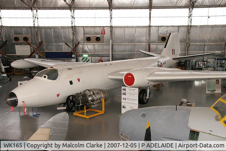 WK165, 1955 English Electric Canberra B.2 C/N Not found WK165, English Electric Canberra B2. On display at the South Australian Aviation Museum, Port Adelaide, South Australia in 2007
