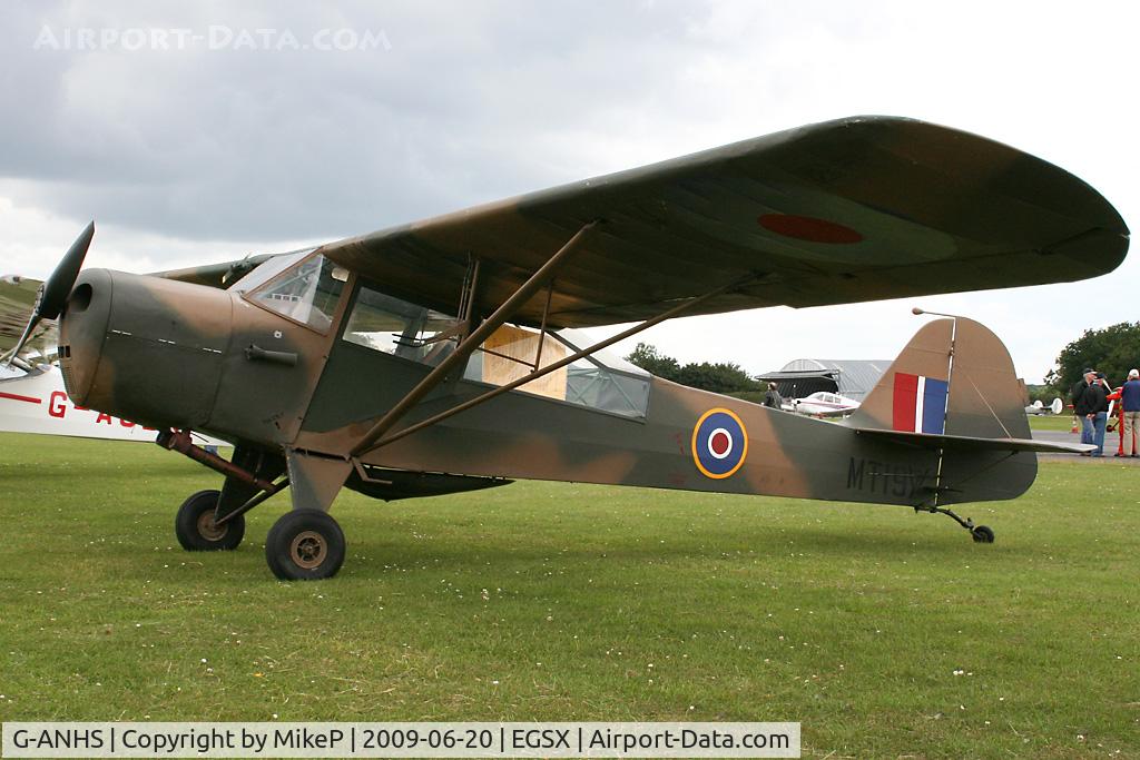 G-ANHS, 1942 Taylorcraft G Auster 4 C/N 737, Visitor to the 2009 Air Britain fly-in.