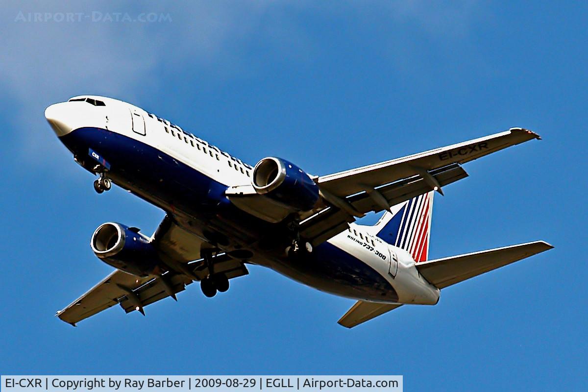 EI-CXR, 1989 Boeing 737-329 C/N 24355/1709, Boeing 737-329 [24355] (Transaero) Home~G 29/08/2009. Seen on approach 27R.