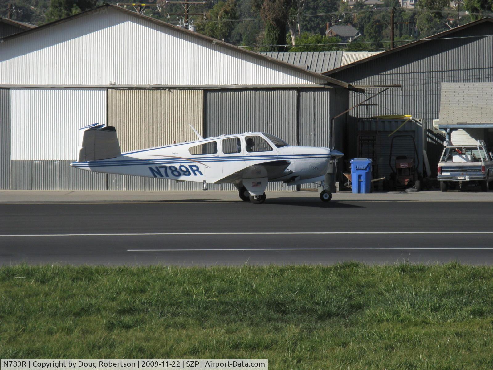 N789R, 1965 Beech S35 Bonanza C/N D-7777, 1965 Beech S35 BONANZA, Continental IO-520-B 285 Hp, taxi