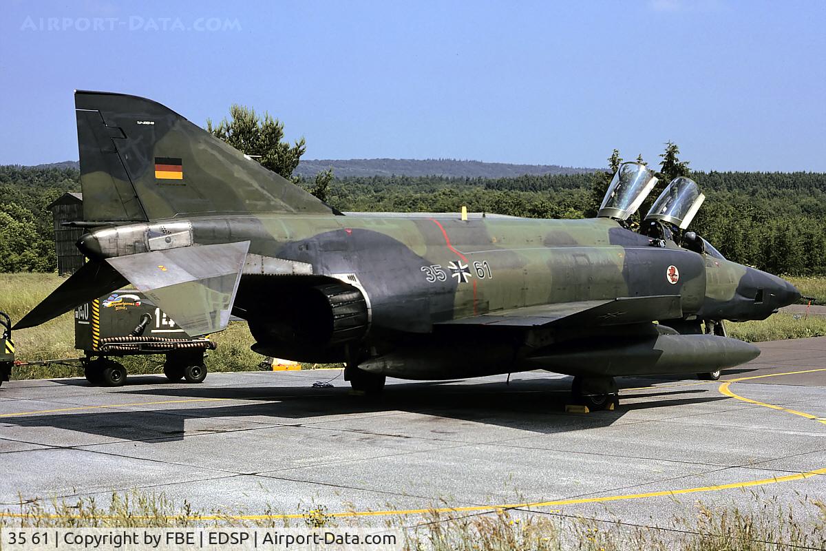 35 61, 1969 McDonnell Douglas RF-4E Phantom II C/N 4142, Luftwaffe RF-4E at Fliegerhorst Pferdsfeld