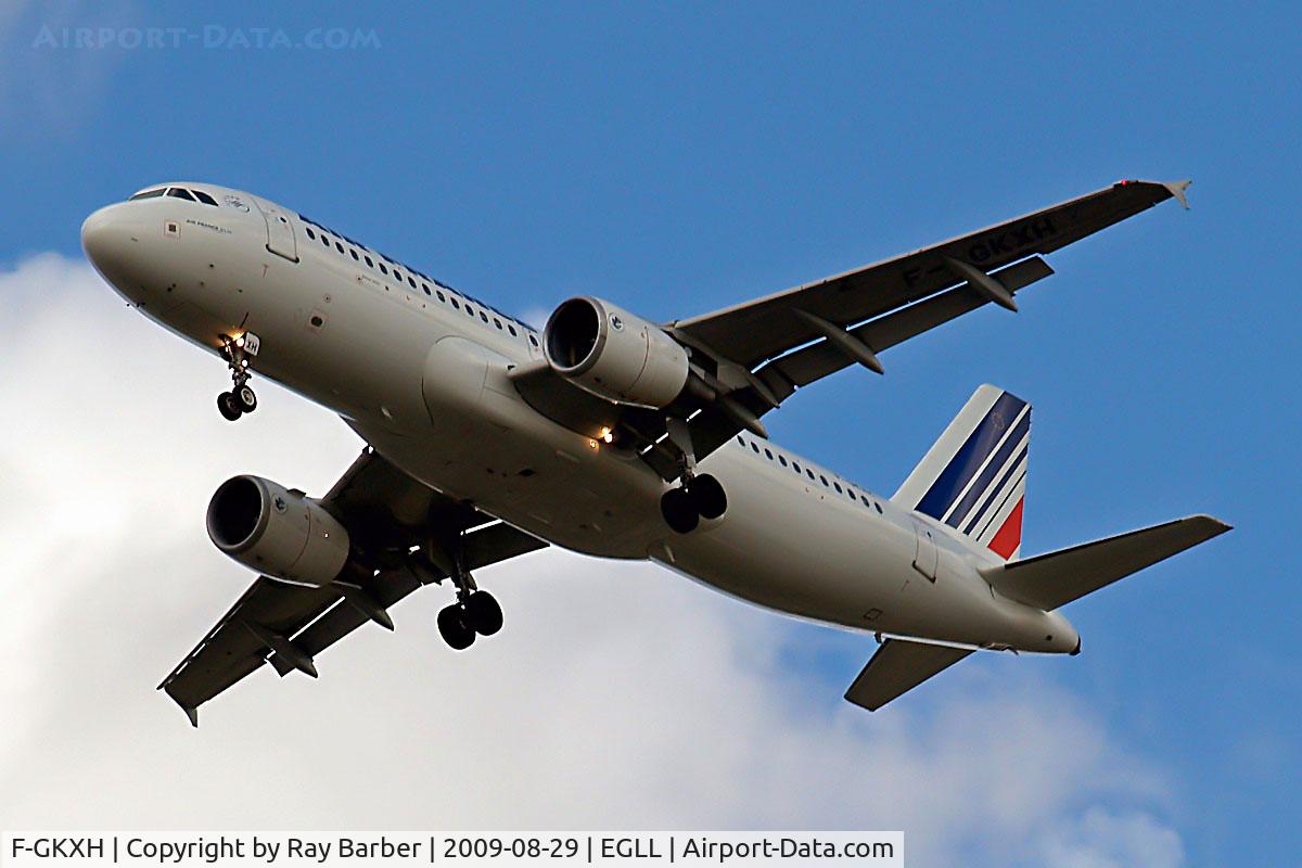 F-GKXH, 2002 Airbus A320-214 C/N 1924, Airbus A320-214 [1924] (Air France) Home~G 29/08/2009. Seen on approach 27R.